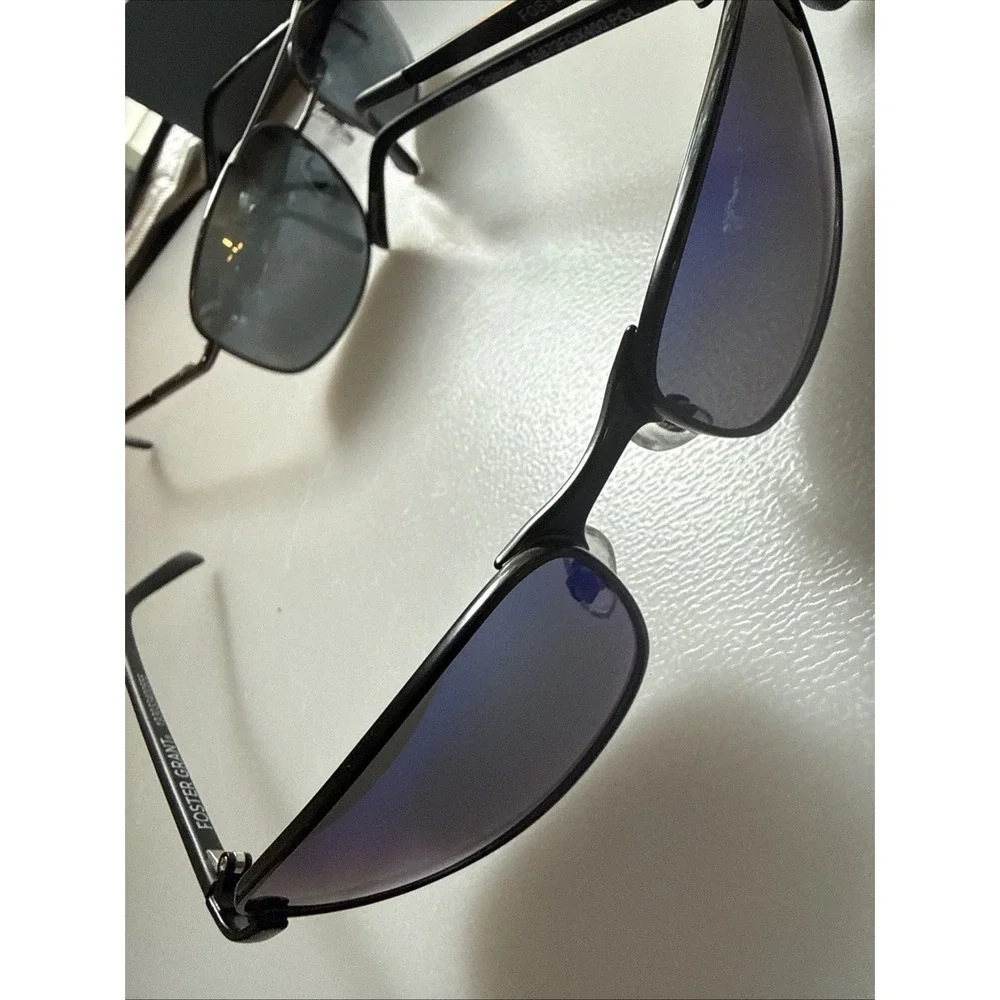 Limited lot 3 pair Authentic Foster Grant Mens polarized black frame sunglasses